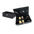 Wine Accessories 4 Piece Gift Set in Black Leatherette Box